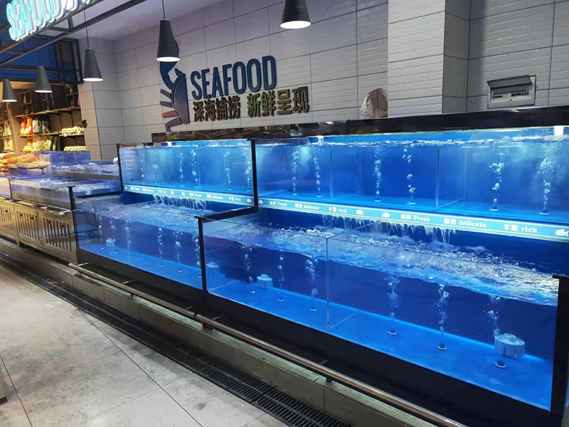 Two-tier movable seafood tank (2)
