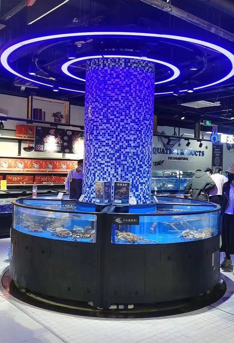 Cylinder seafood tank (2)