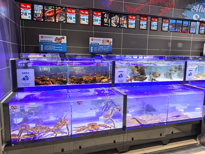 Two-tier movable seafood tank (3)