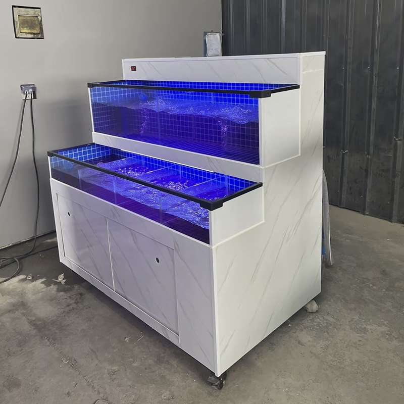 Supermarket seafood tanks