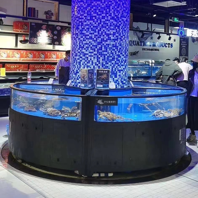 Cylinder seafood tank