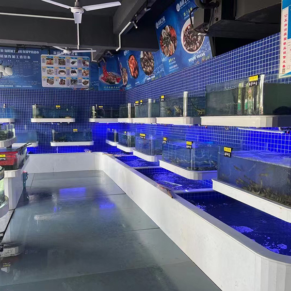 Supermarket seafood tanks