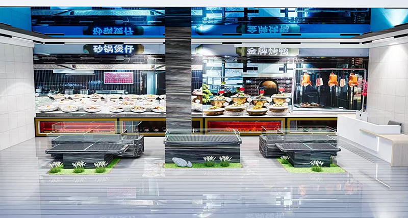 Supermarket seafood tanks