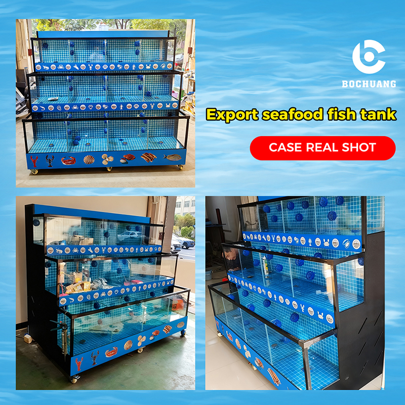 Supermarket seafood tanks