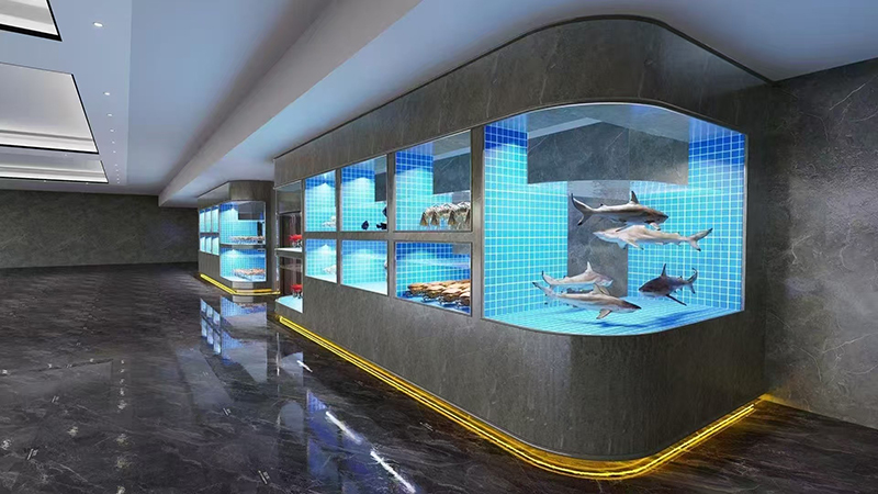 Supermarket seafood tanks