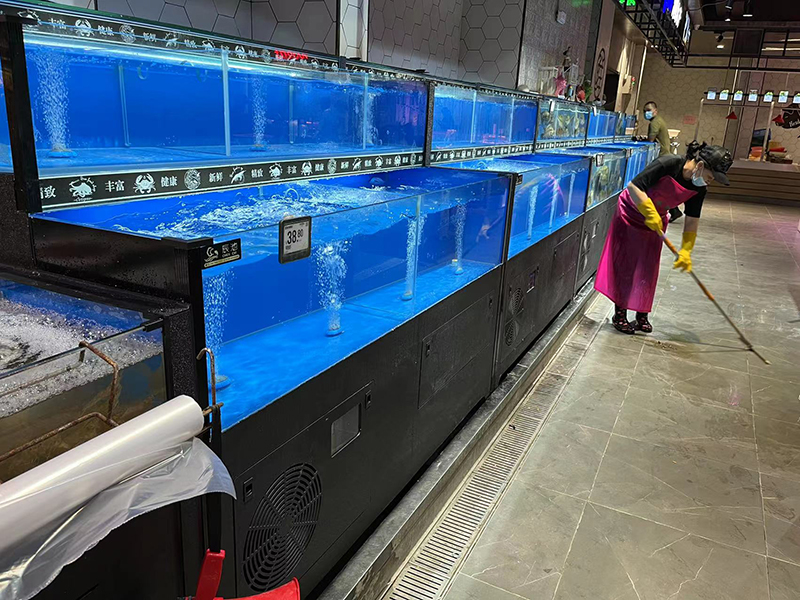 Cuboid seafood tank (5)