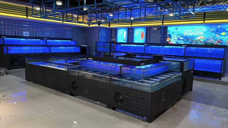 Cabinet shellfish pool two-tier seafood tank (1)
