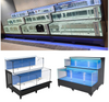 Three-tier movable seafood tank