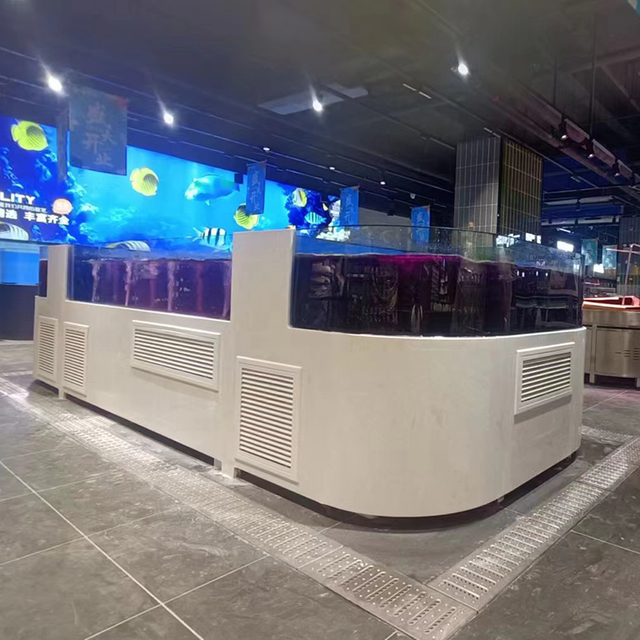 Oval seafood tank