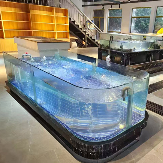 Supermarket seafood tanks