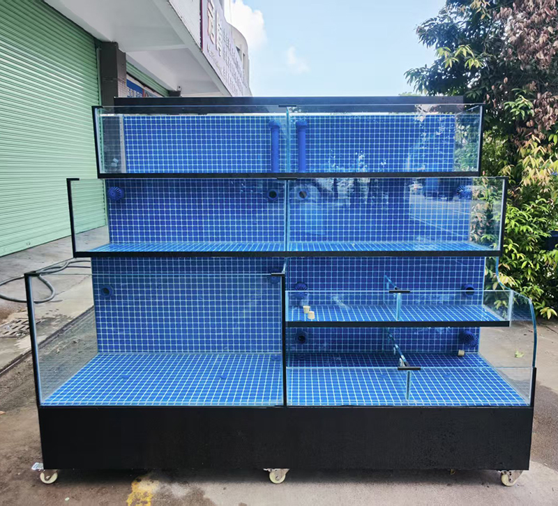 Supermarket seafood tanks
