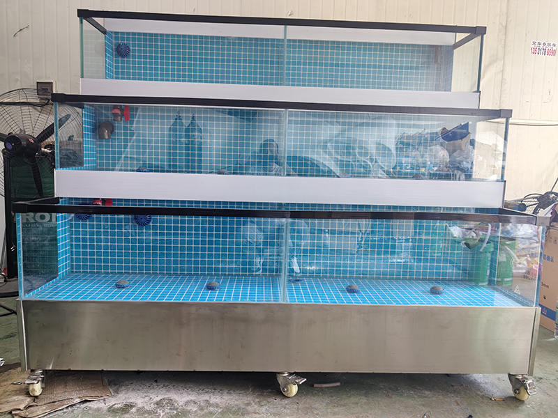 Supermarket seafood tanks
