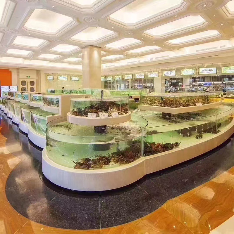 Supermarket seafood tanks